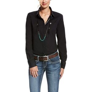 Ariat Womens Wrinkle Resist Kirby Stretch Button Down Western Shirt size large